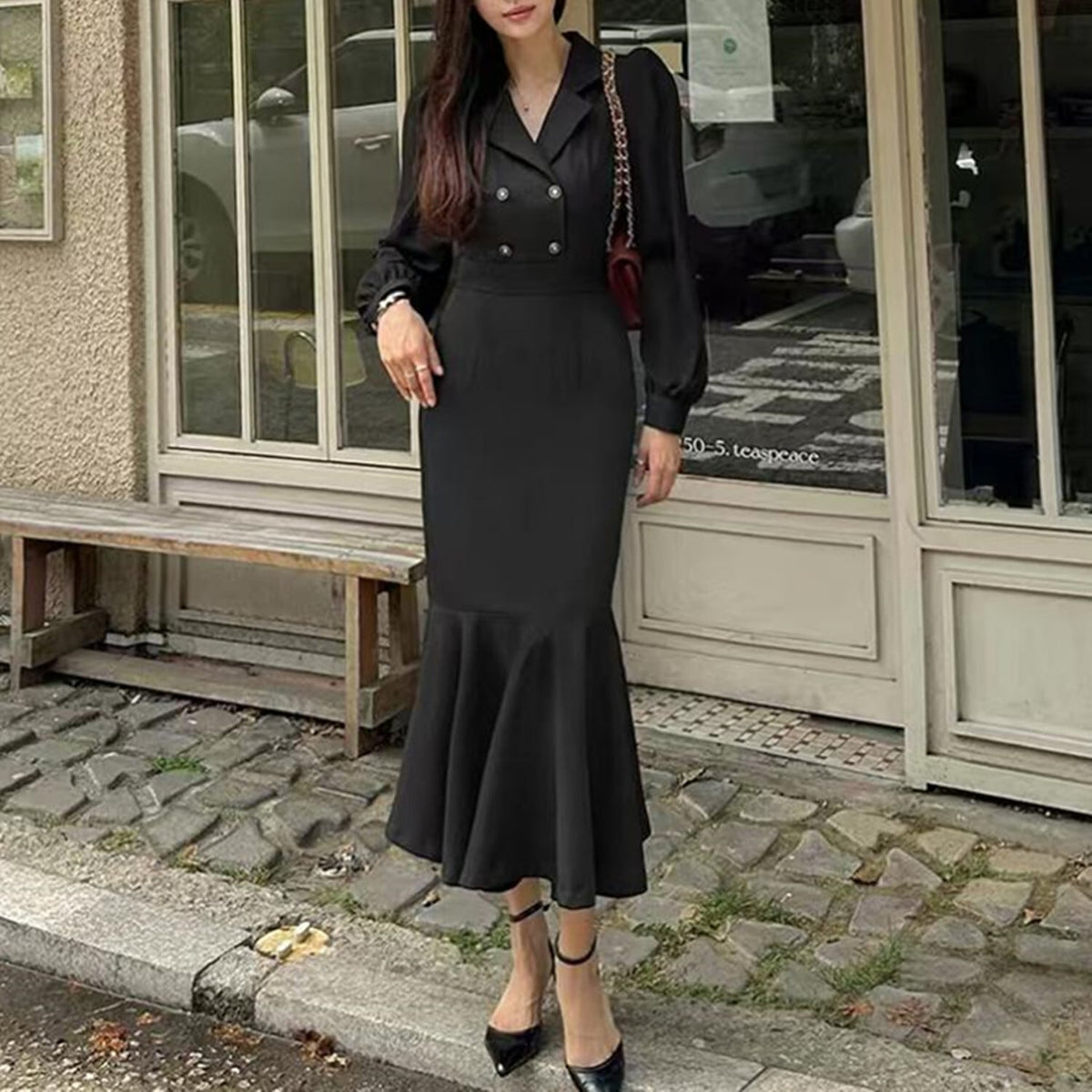 【dress】マーメイドフォーマルワンピース　N2694