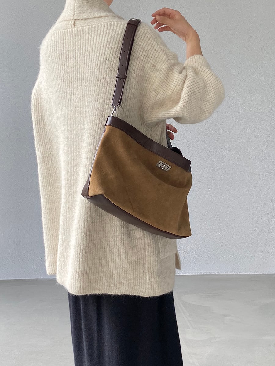 【outer】ロングニットカーディガン Q7242