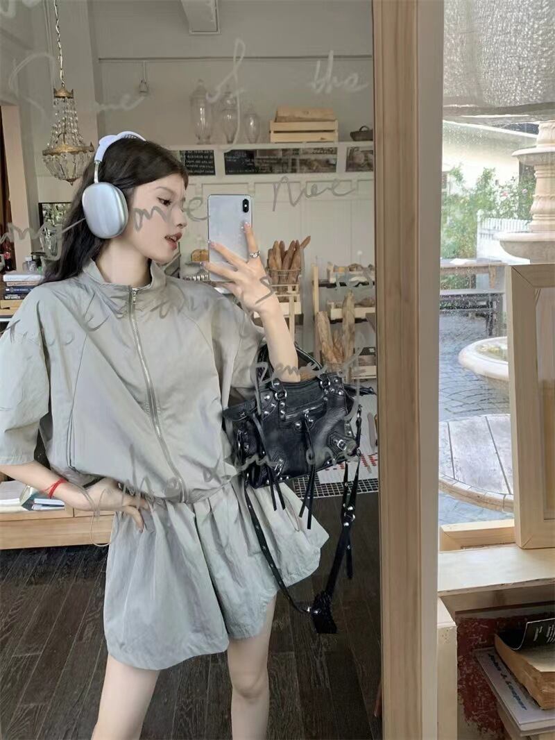 【set】カーディガンアウター+ショートパンツ２点セットG21286