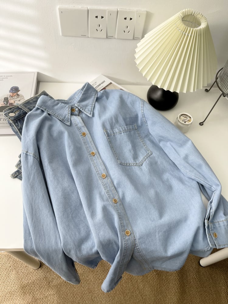 【tops】デニムシャツ　M29930
