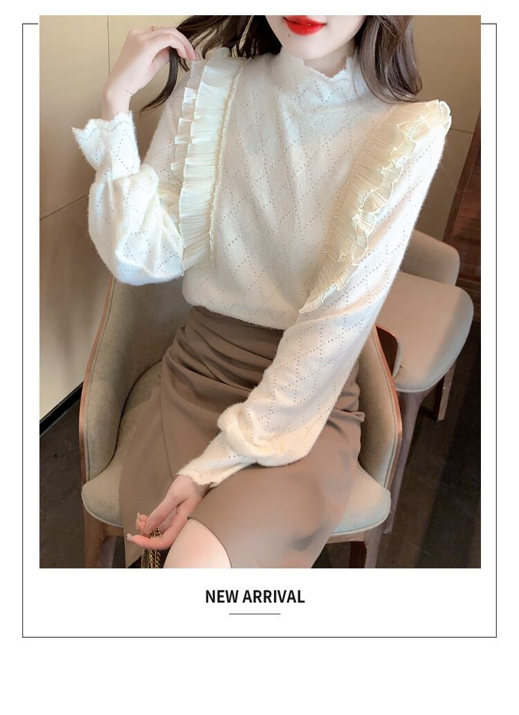 【tops】レースシャツトップス　M28658