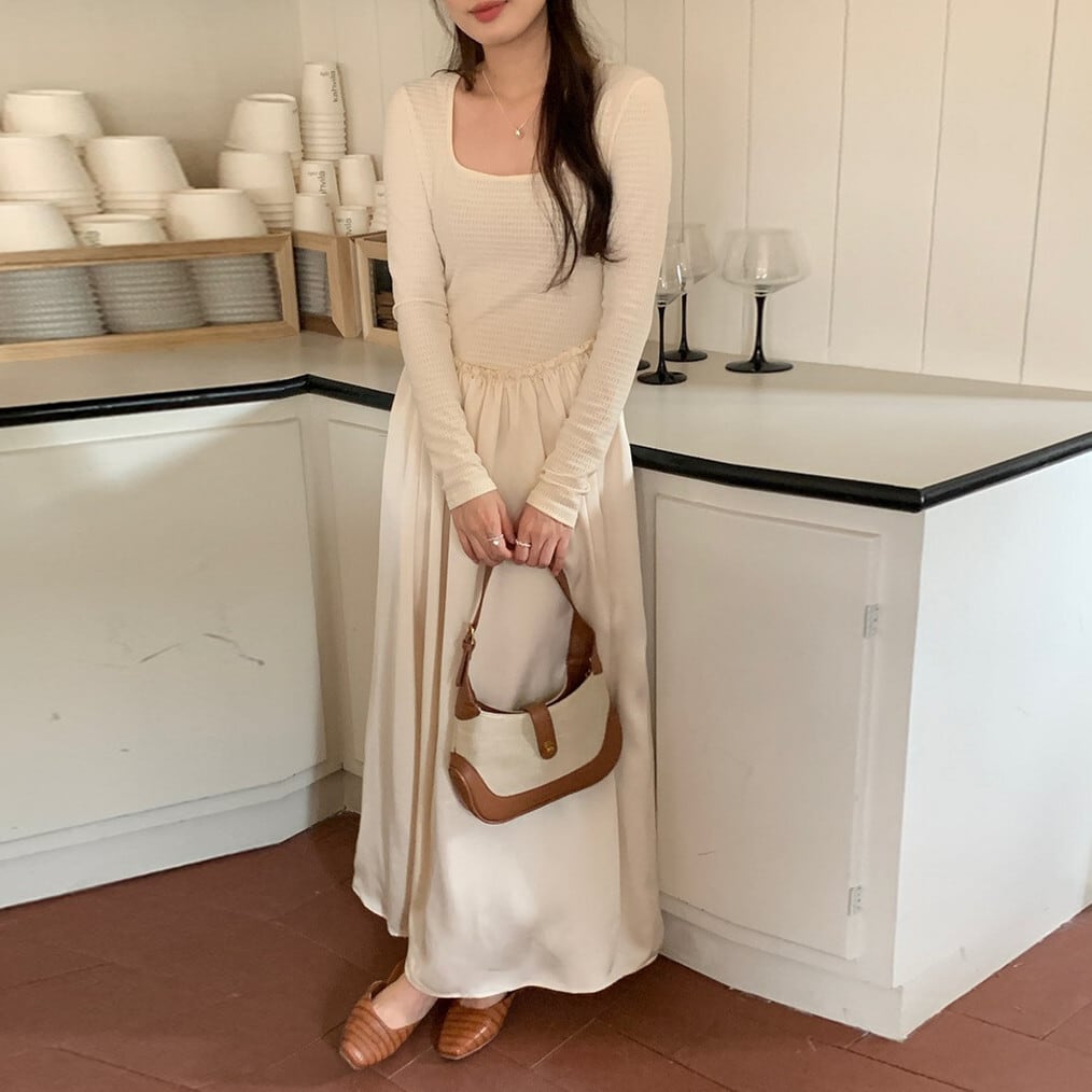 【dress】切り替えワンピース　M25711