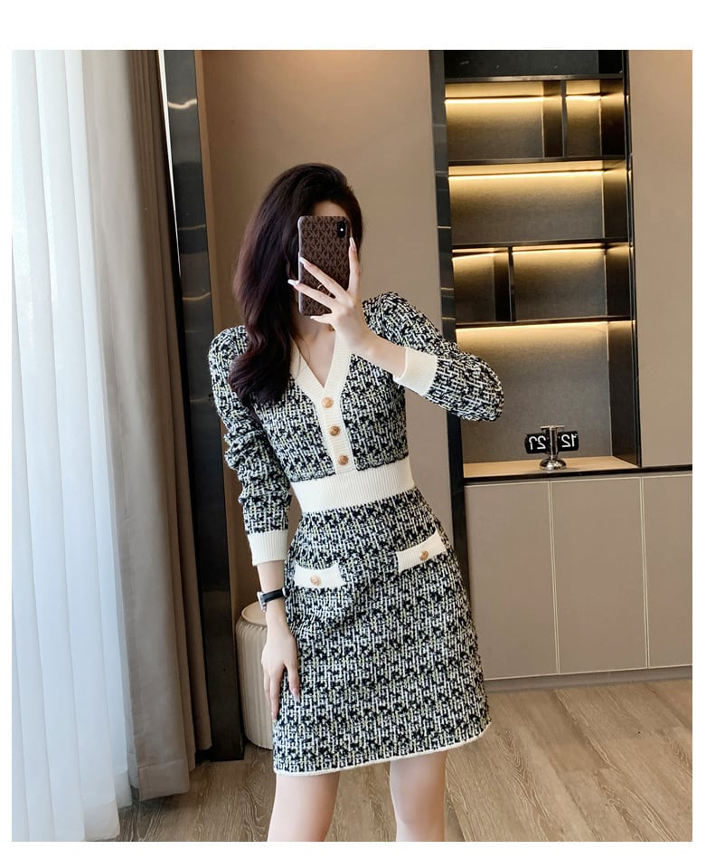 【dress】ニットワンピース　M25483
