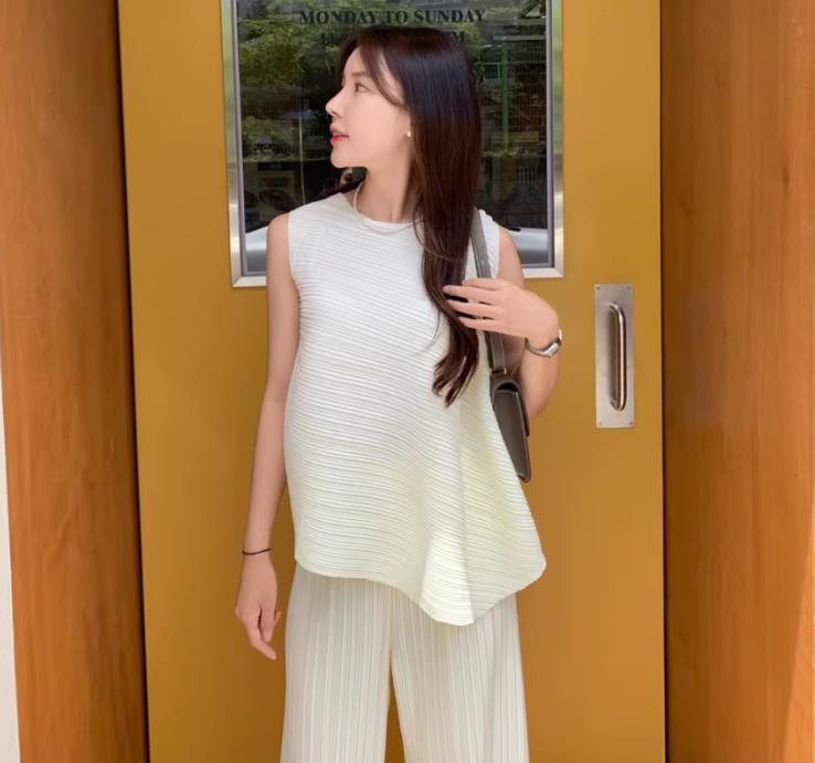 【set】イレギュラータンクトップ+ガウチョパンツ２点セットF7418