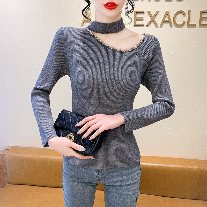 【tops】オフショルダーニットトップス　M27516