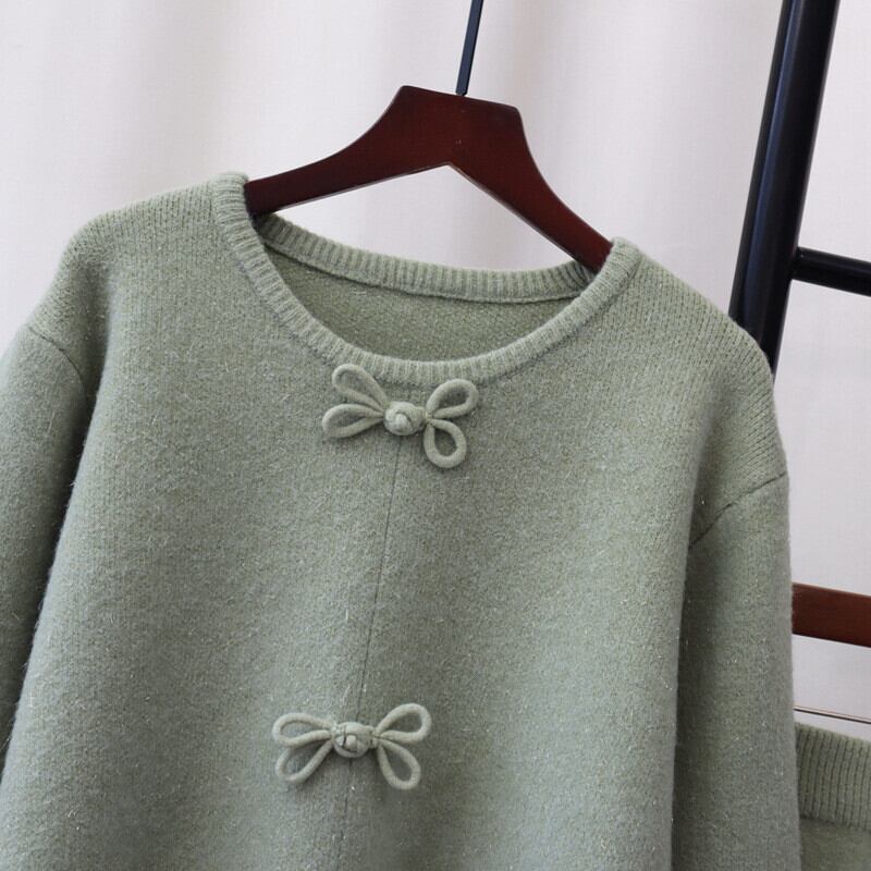 【set】ニットセーター×スカートセット　M26853