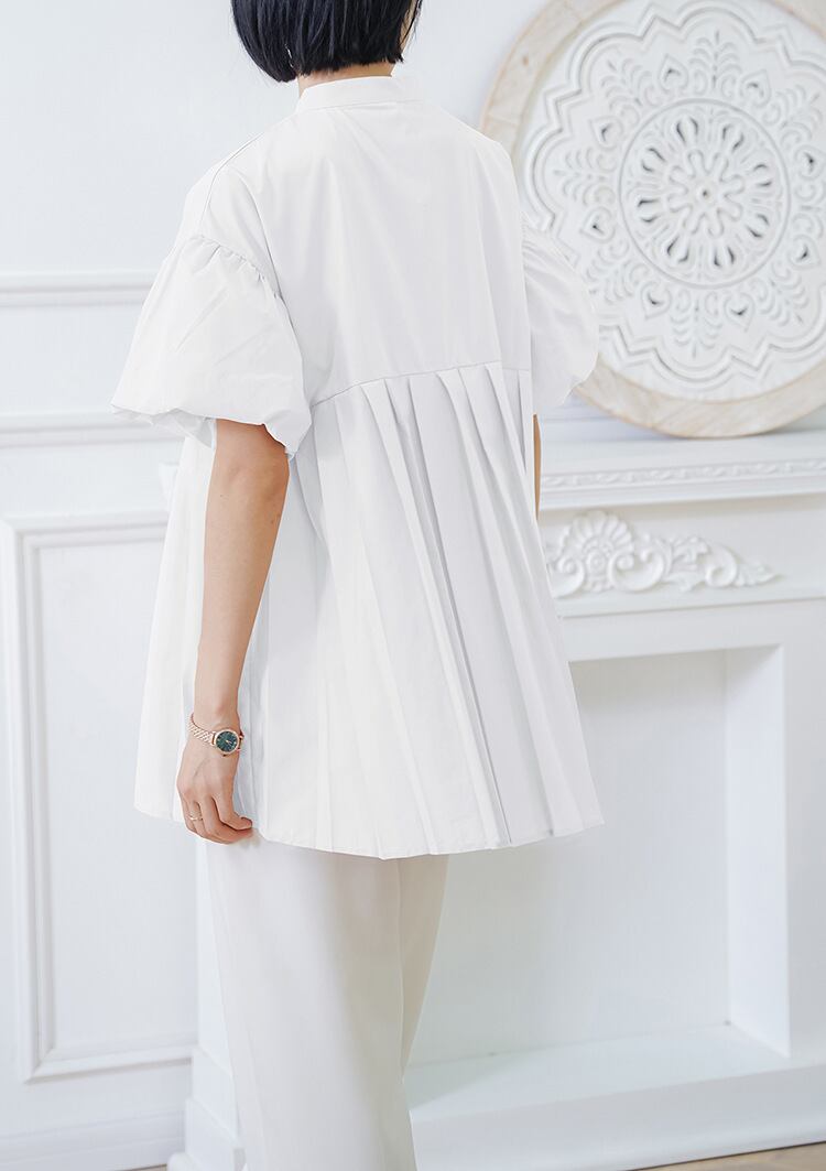 【tops】ランタンスリーブギャザーブラウスG20473