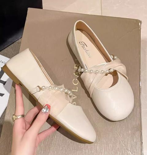 【shoes】ビーズフラットシューズF7474