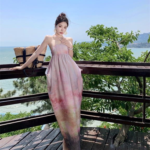 【dress】プリントワンピース　M24863