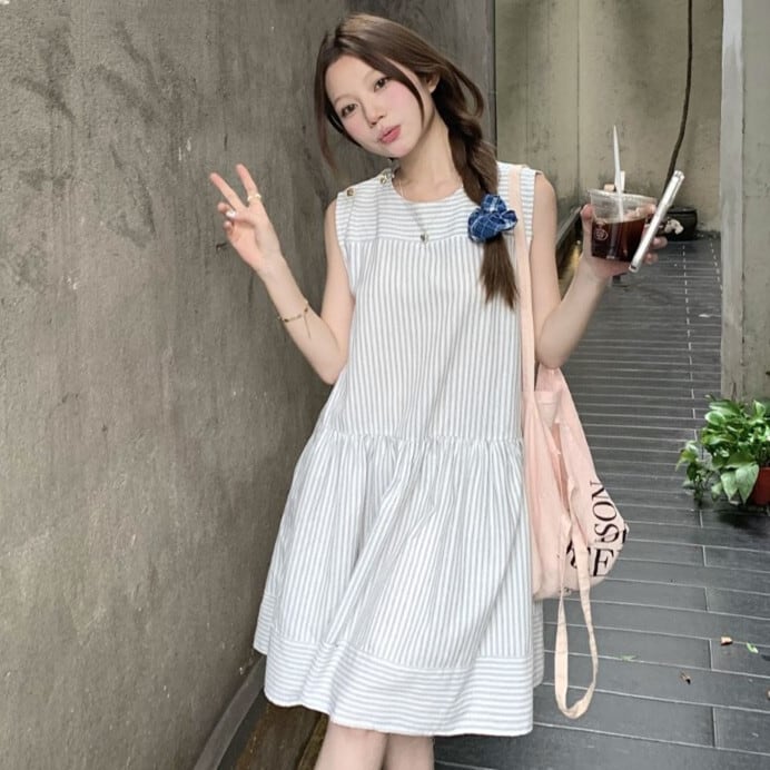 【dress】ノースリーブワンピース　M30110