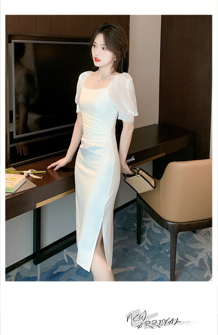 【dress】パフスリーブワンピース G20628