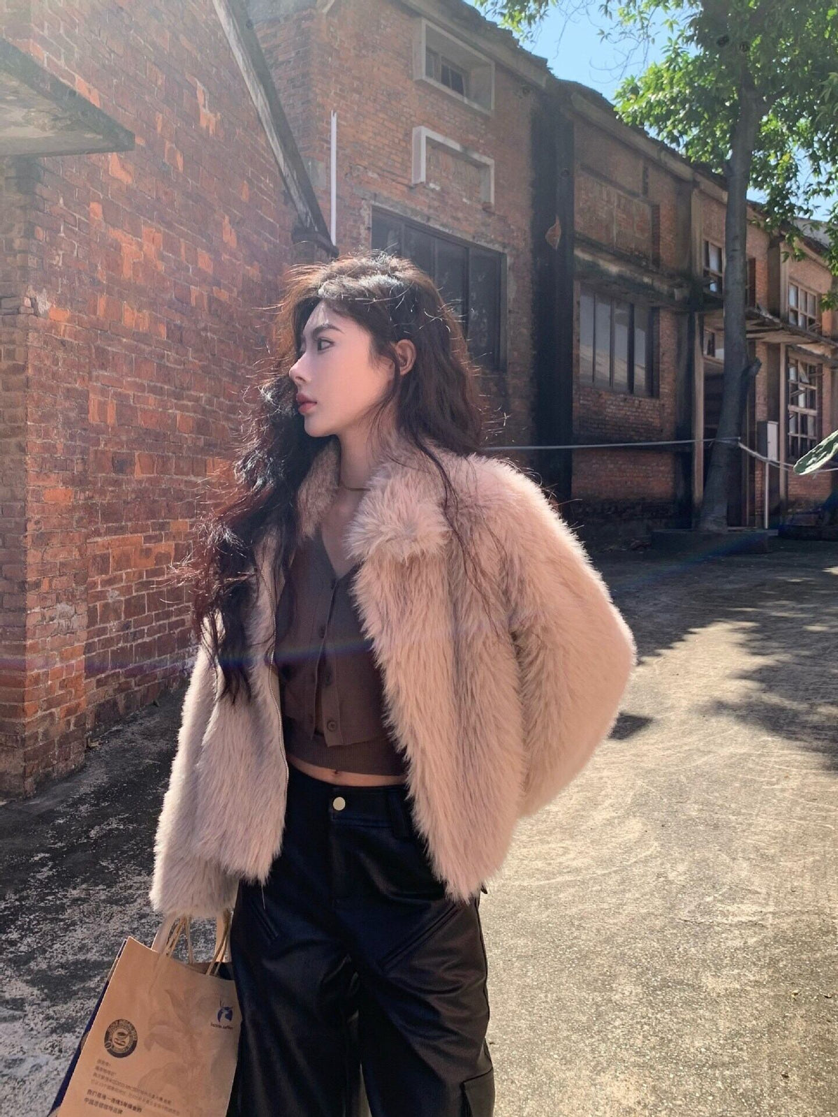【outer】ファーショートコート　M27964