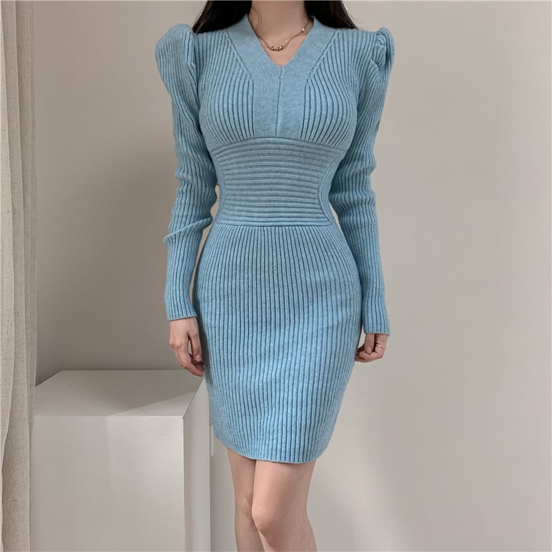【dress】ニットワンピース　M25703