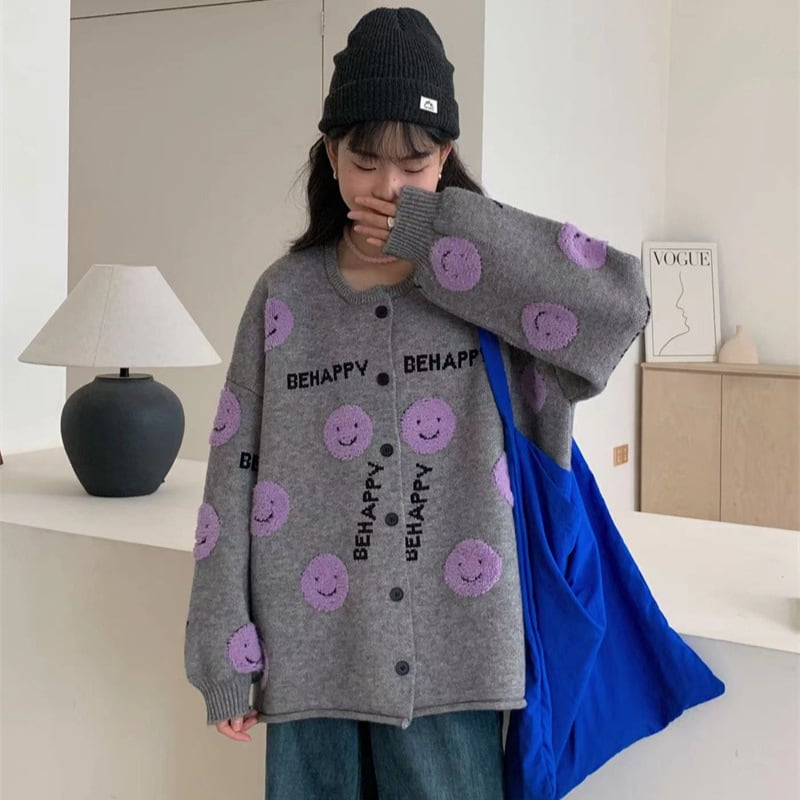 【outer】ジャカードニットカーデ　M26358