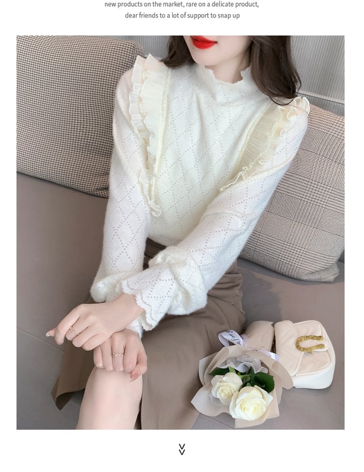 【tops】レースシャツトップス　M28658