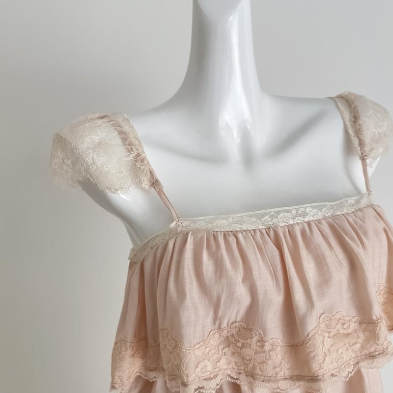 【dress】レースドッキングキャミワンピース Q8033