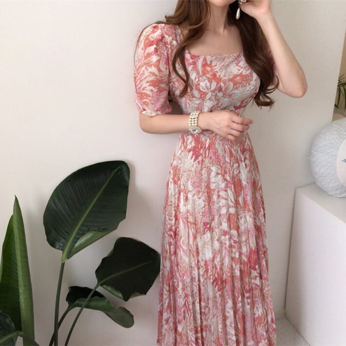 【dress】プリントワンピース　M24231