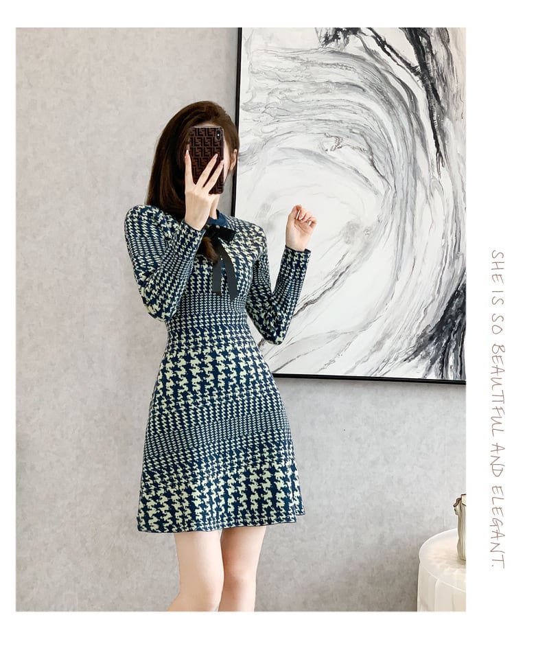 【dress】ジャカードワンピース　M25510
