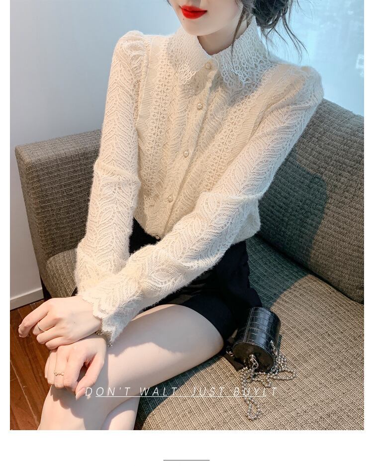 【tops】レースシャツトップス　M29265