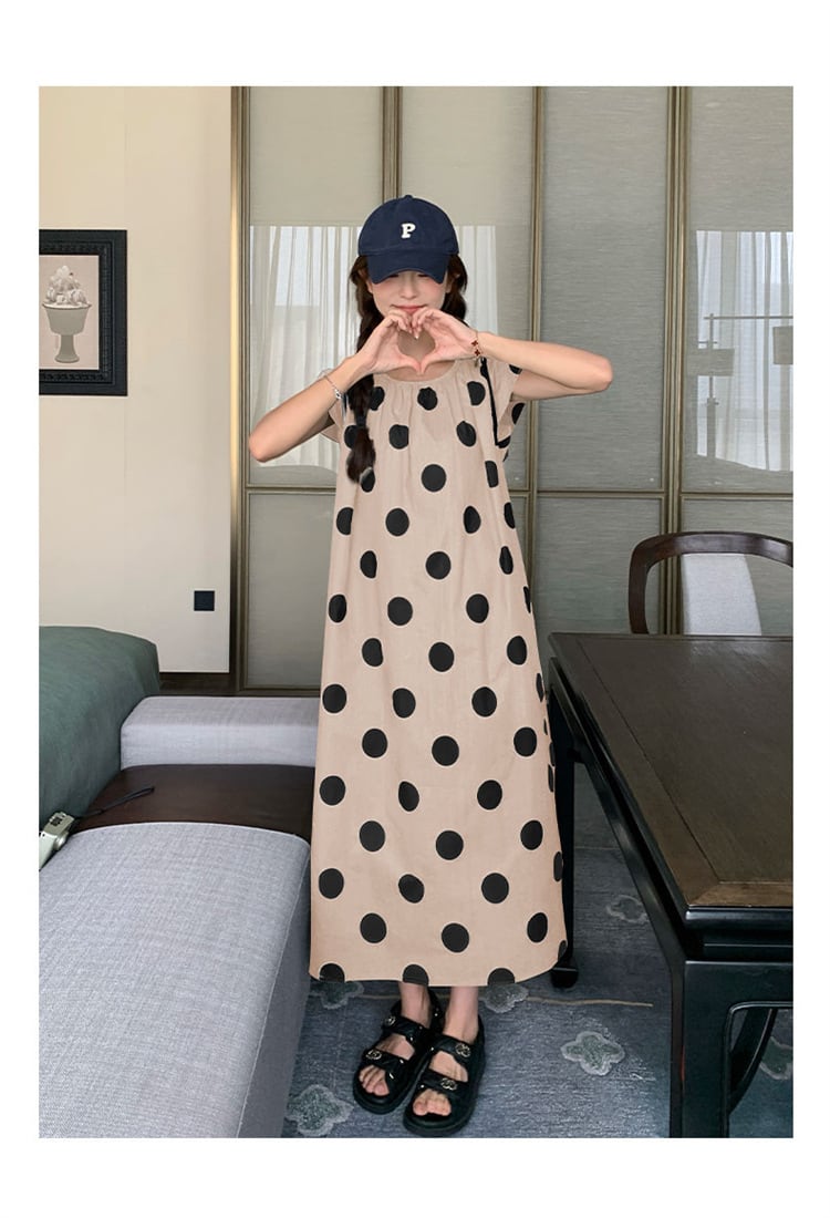 【dress】ドット柄ワンピース　M23927