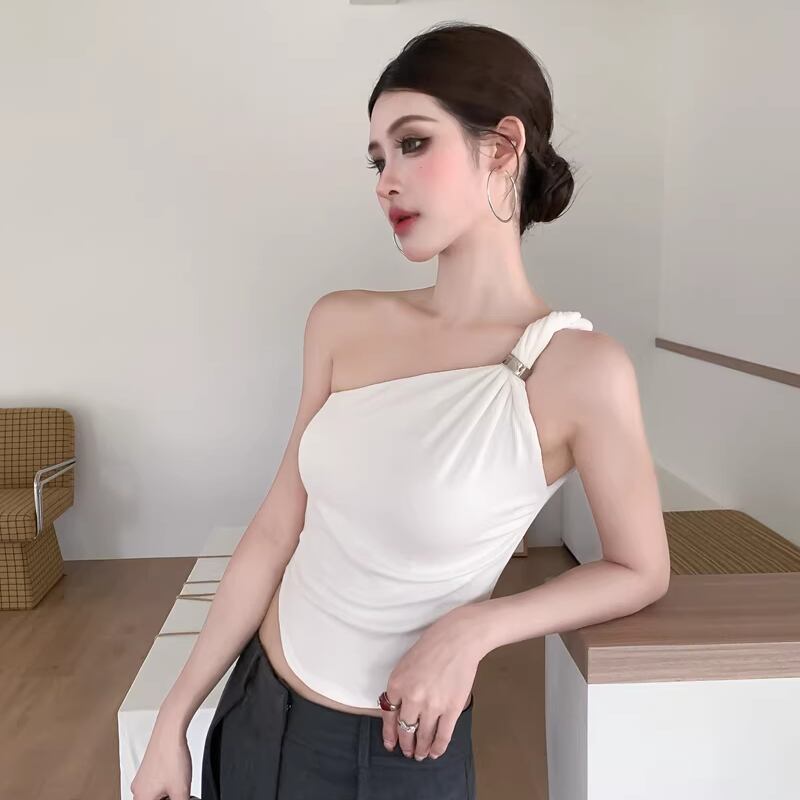 【tops】ワンショルダーキャミソール Q8269