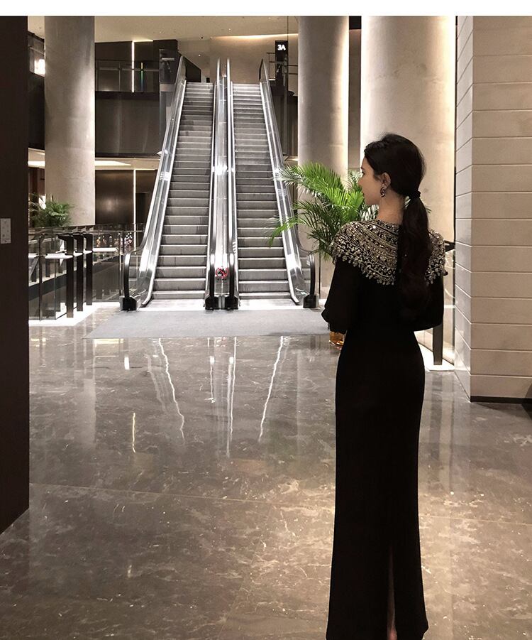 【dress】ビジューデートワンピース　M28510