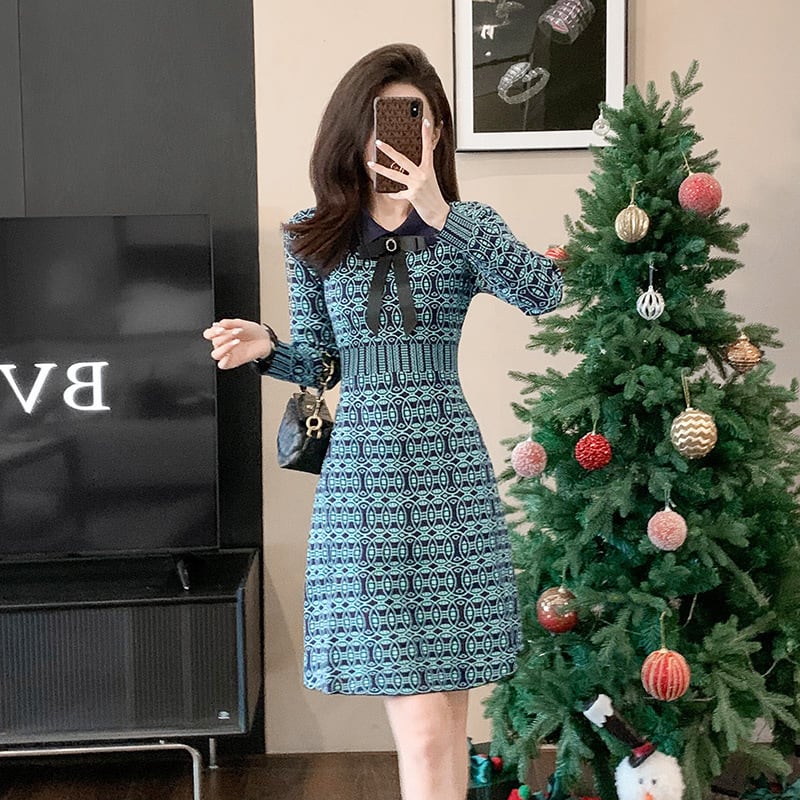 【dress】リボン付きワンピース　M25465