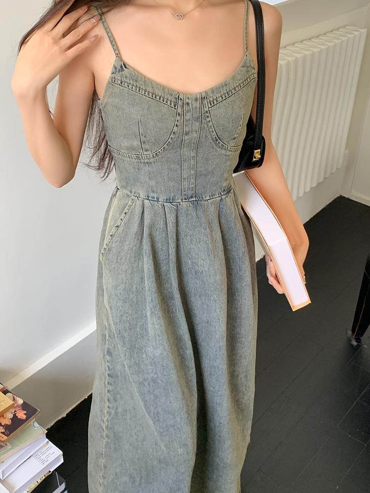 【dress】デニムキャミワンピース　M24871