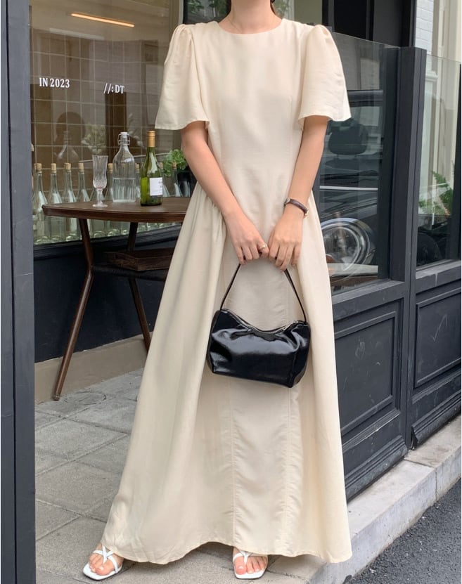 【dress】無地ワンピース　M24048