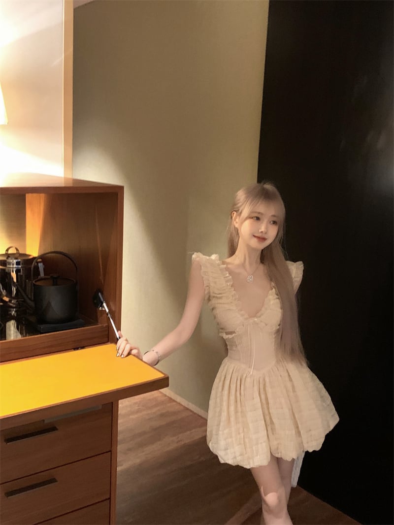 【dress】フリルデートワンピース　M30069