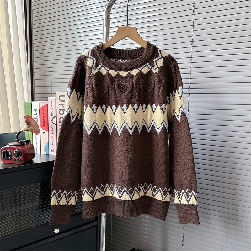 【tops】クルーネックニットセーター　M18889