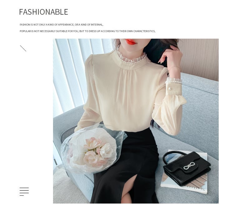 【tops】レースシャツトップス　M25402