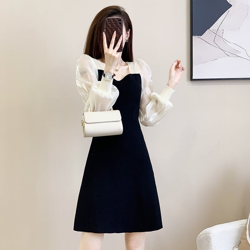 【dress】切り替えワンピース　M25518