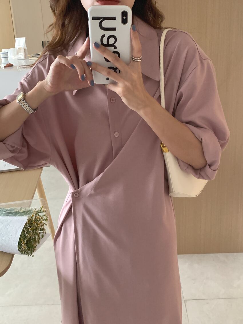 【dress】シャツワンピース　M18666