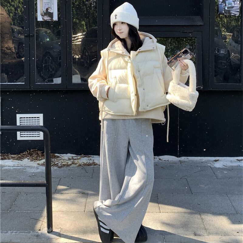 【set】フーディーパーカー×棉ベストセット　M28515