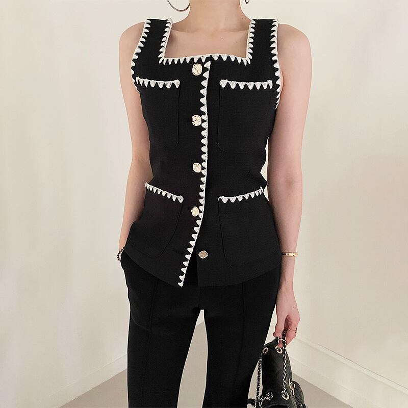 【tops】韓流スタイル ノースリーブ体型カバー キャミソールG15815