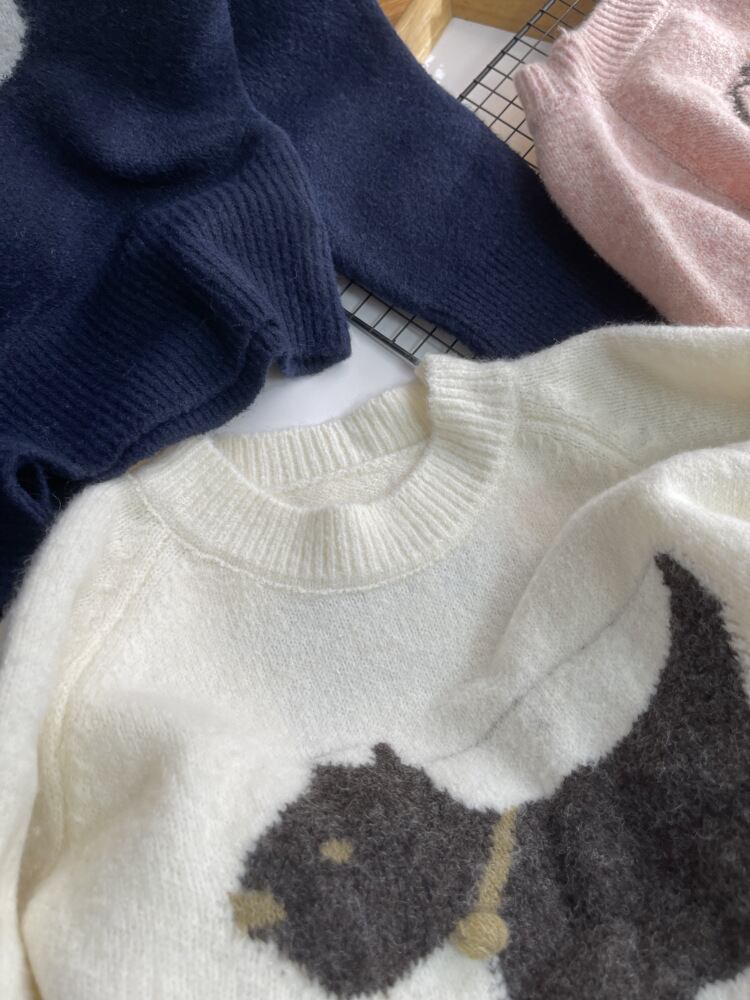 【tops】カートゥーンニットセーター　M26856