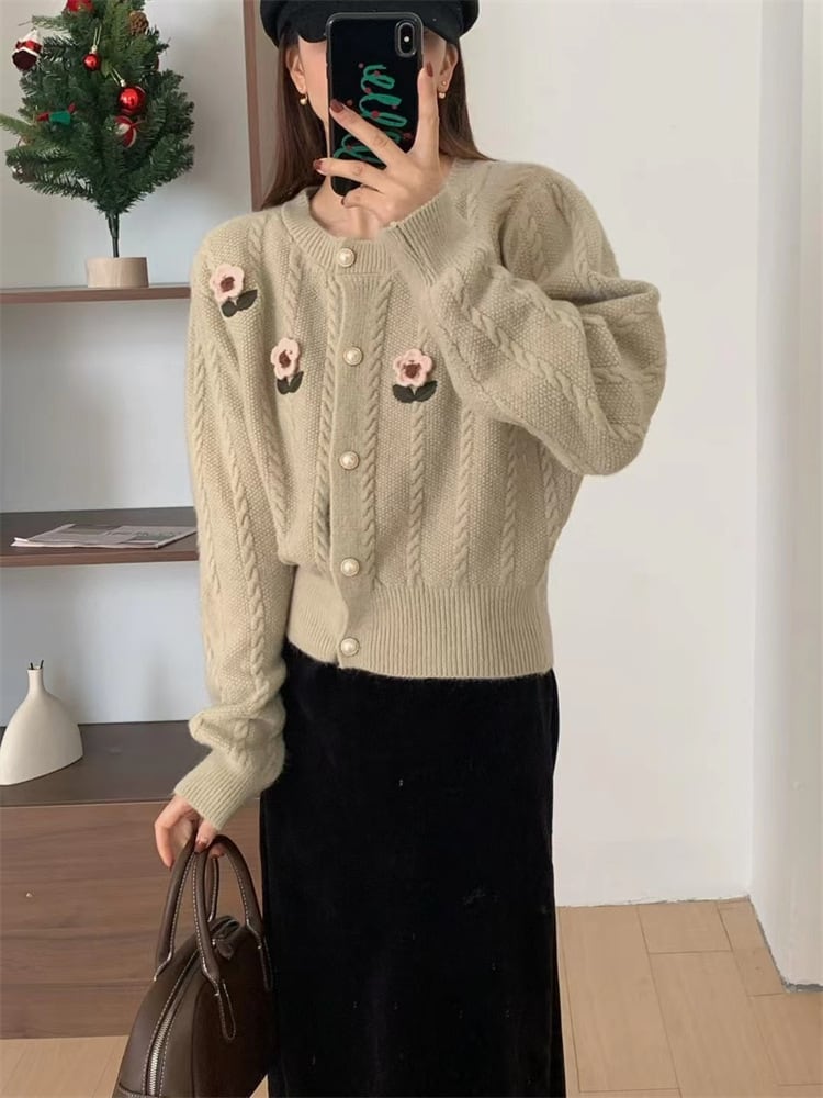 【outer】ニットカーデ　M25975