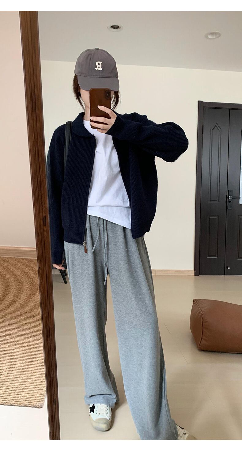 【outer】ファスナーニットカーデ　M27230