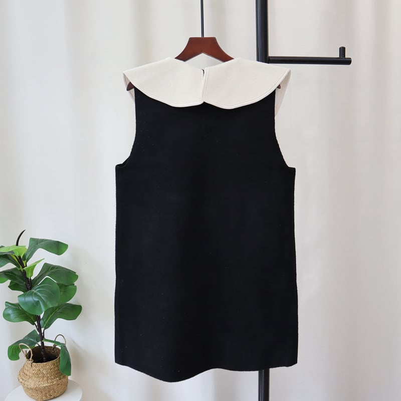 【dress】ノースリーブドールカラーワンピース　M27583