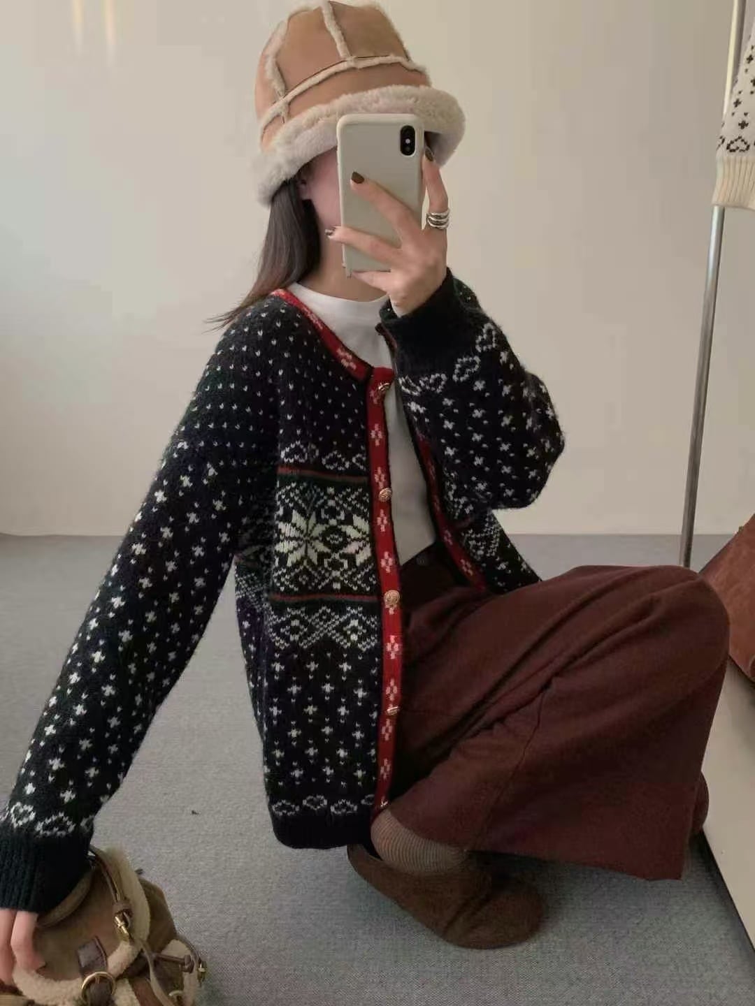 【outer】ニットカーデ　M28942