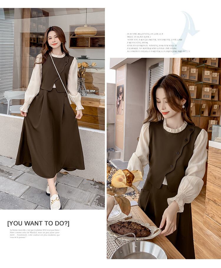 【dress】ドッキングワンピース　M18729