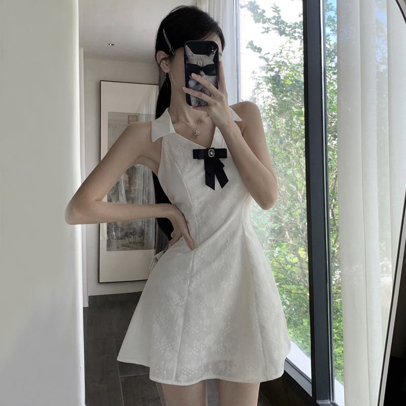 【dress】リボン付きワンピース　M24320