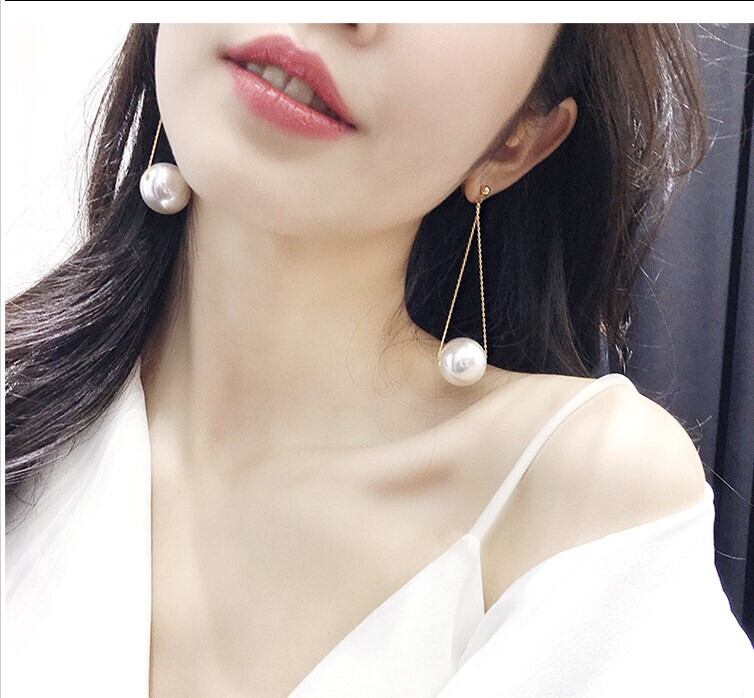 【小物】超人気 シンプルスウィート気質パールフリンジピアスアクセサリー