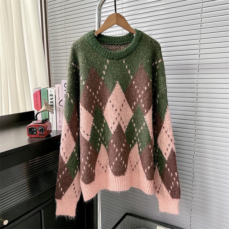 【tops】ダイヤモンドニットセーター　M27906