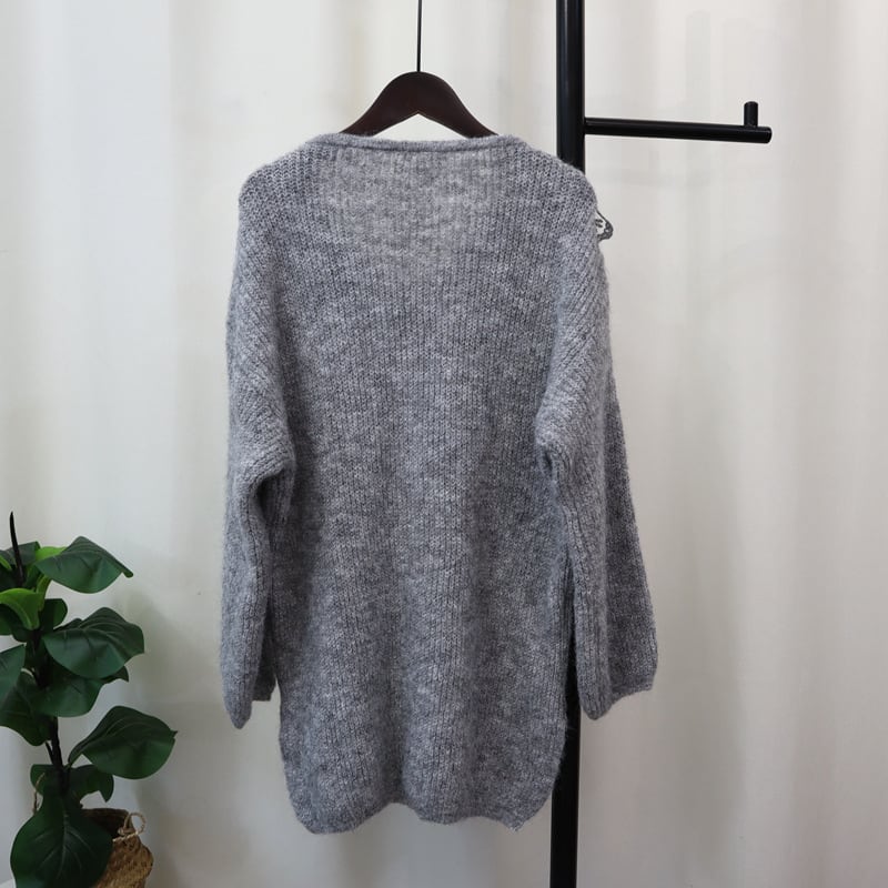 【tops】レース切り替えニットセーター　M26086