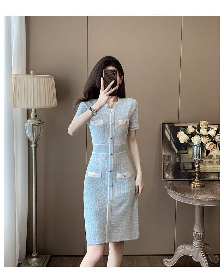 【dress】ニットワンピース　M24003