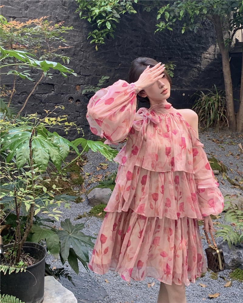 【dress】花柄ワンピース G20407