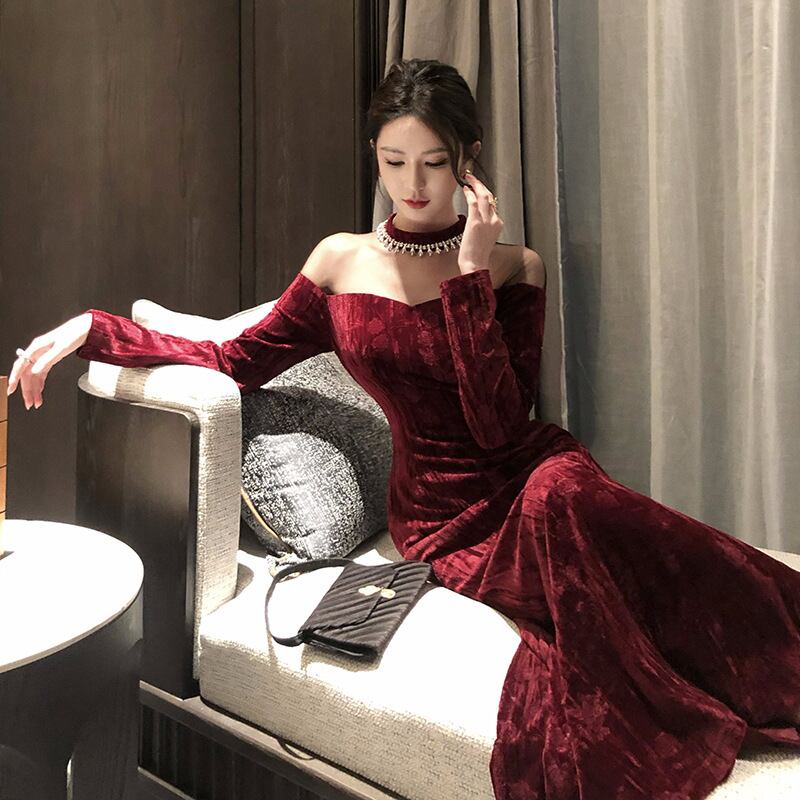 【dress】ビジュードッキングデートワンピース　M28156