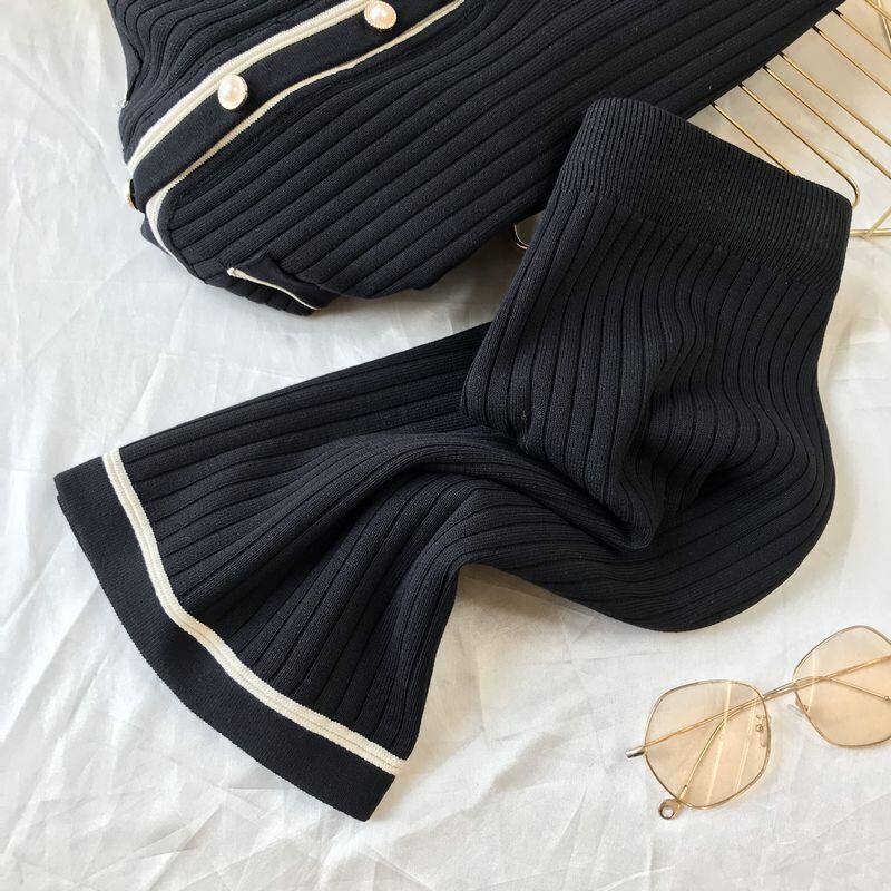 【set】気質満点オシャレニットトップス+スカートファッション２点セット G3090